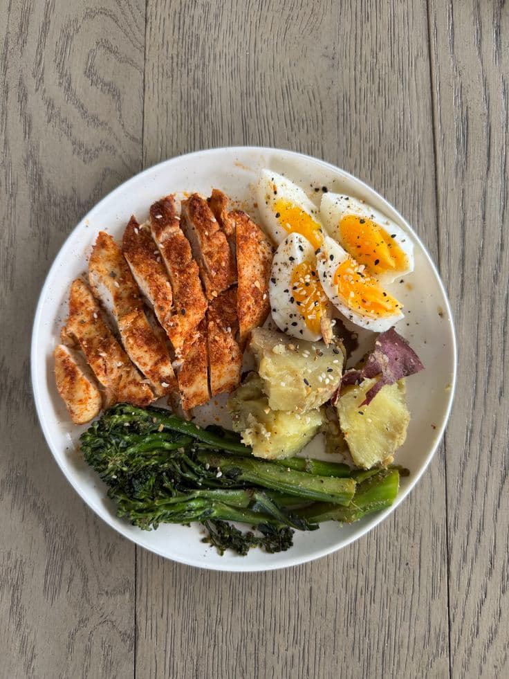 Balanced healthy meal